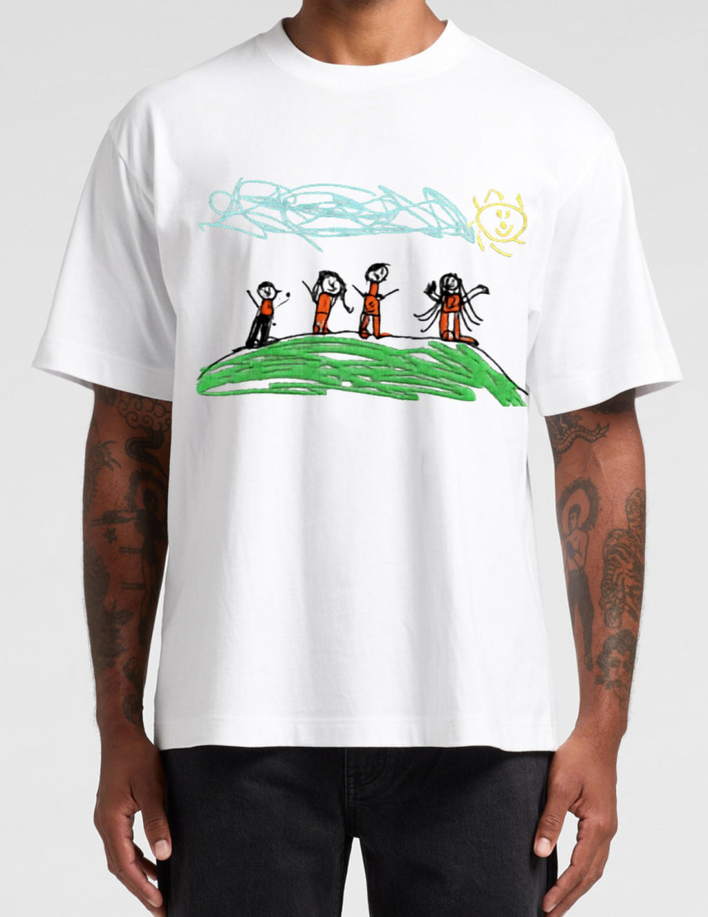 Dopamine T-shirt for Daddy (Male size & Fit) with one center chest embroidery