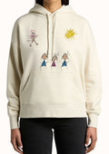 Women's Hoodie customized with Kid's Art Embroidery