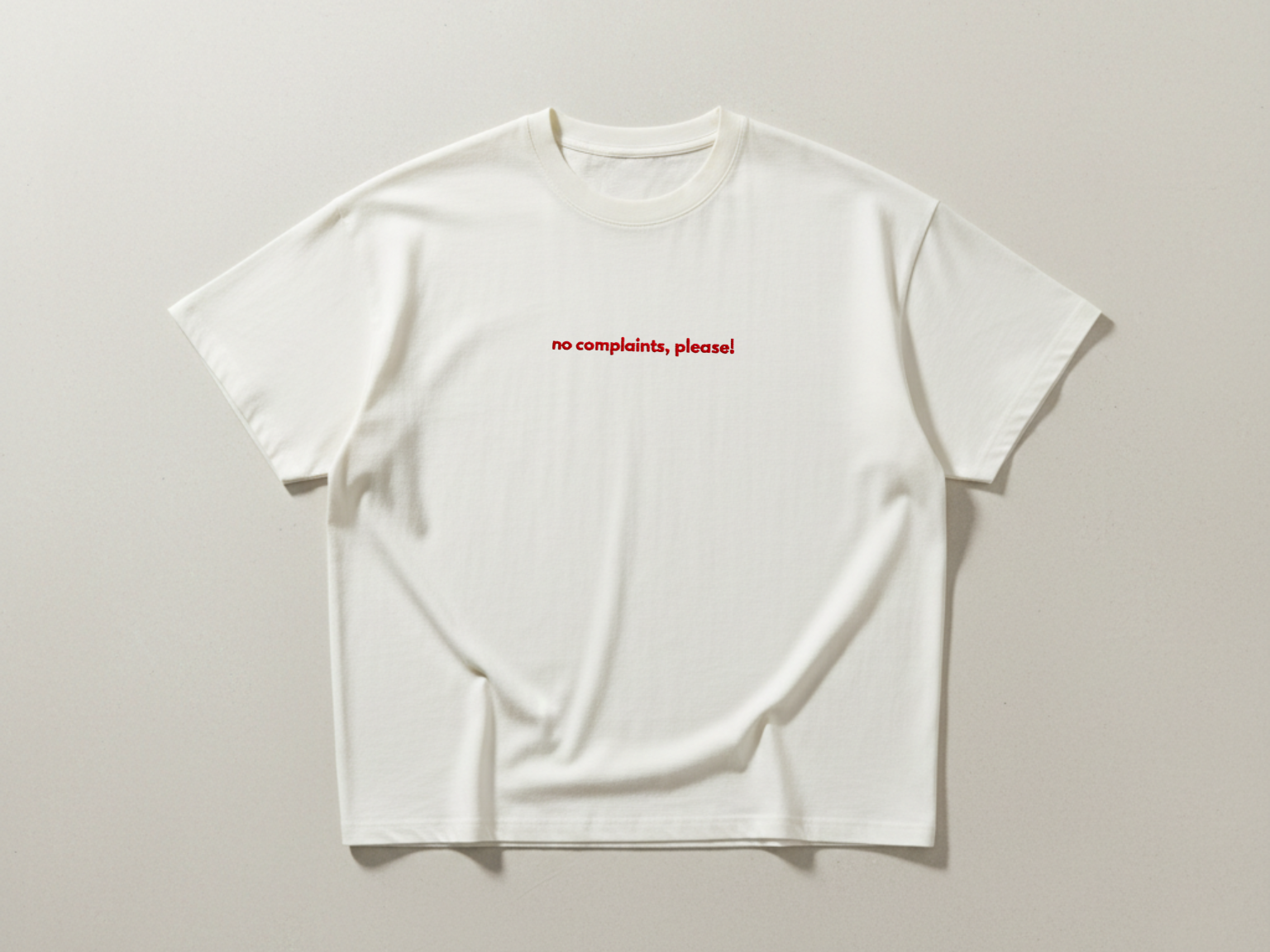 no complaints, please!