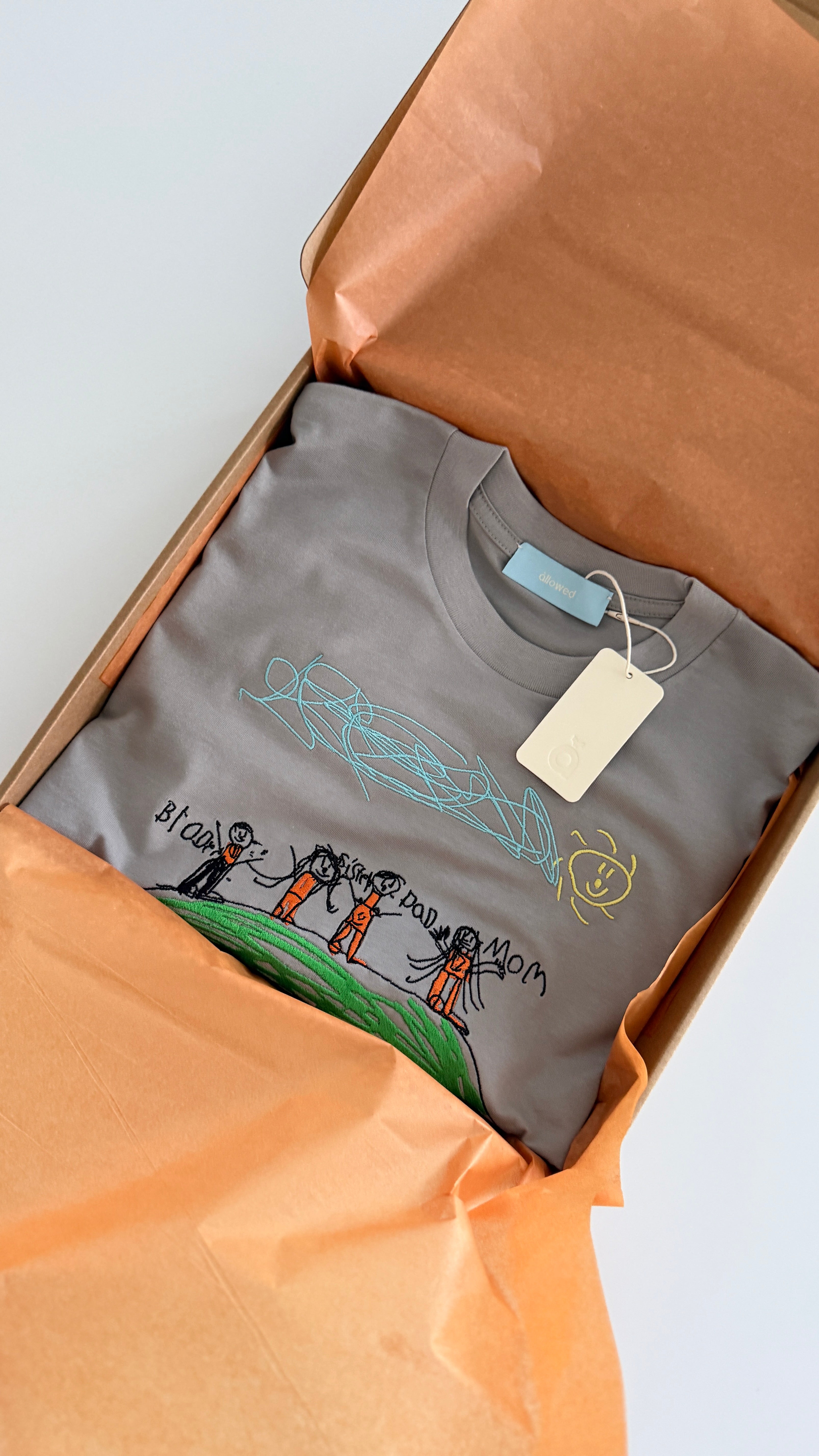 Dopamine T-shirt for Daddy (Male size & Fit) with one center chest embroidery