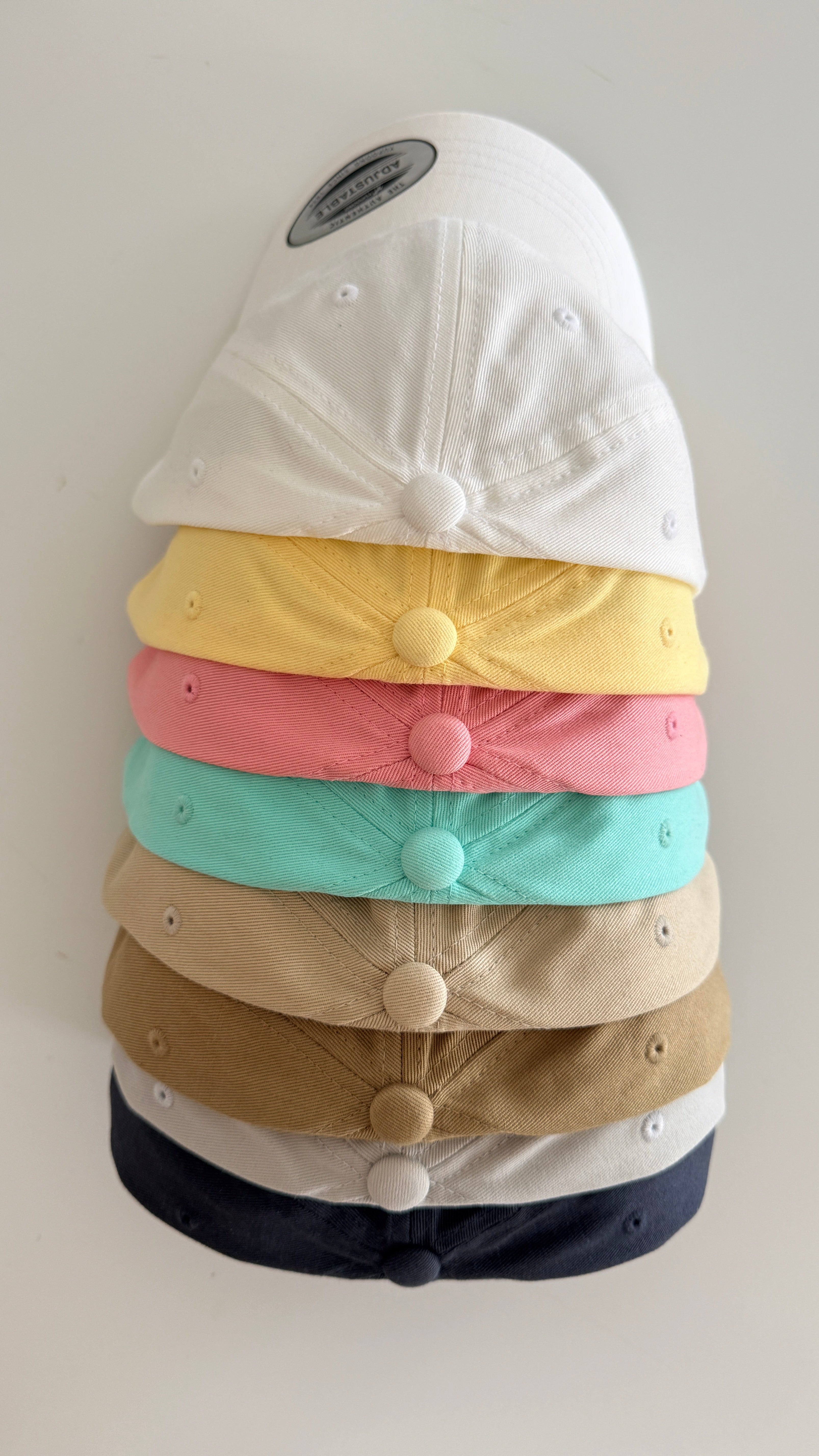 Cotton Dad Hat with Custom Text 3D Embroidery