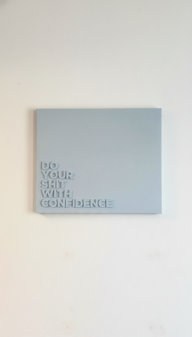 3D letters canvas art pre-order