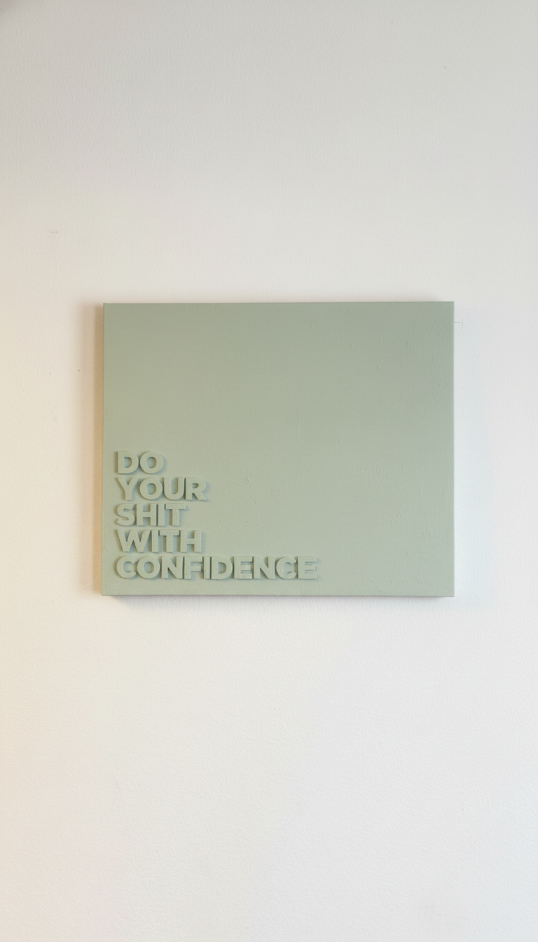 3D letters canvas art pre-order