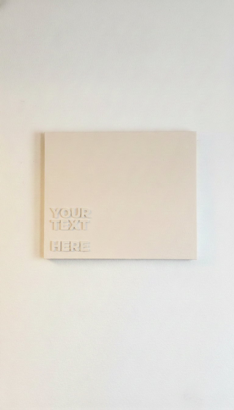 3D letters canvas art with your text