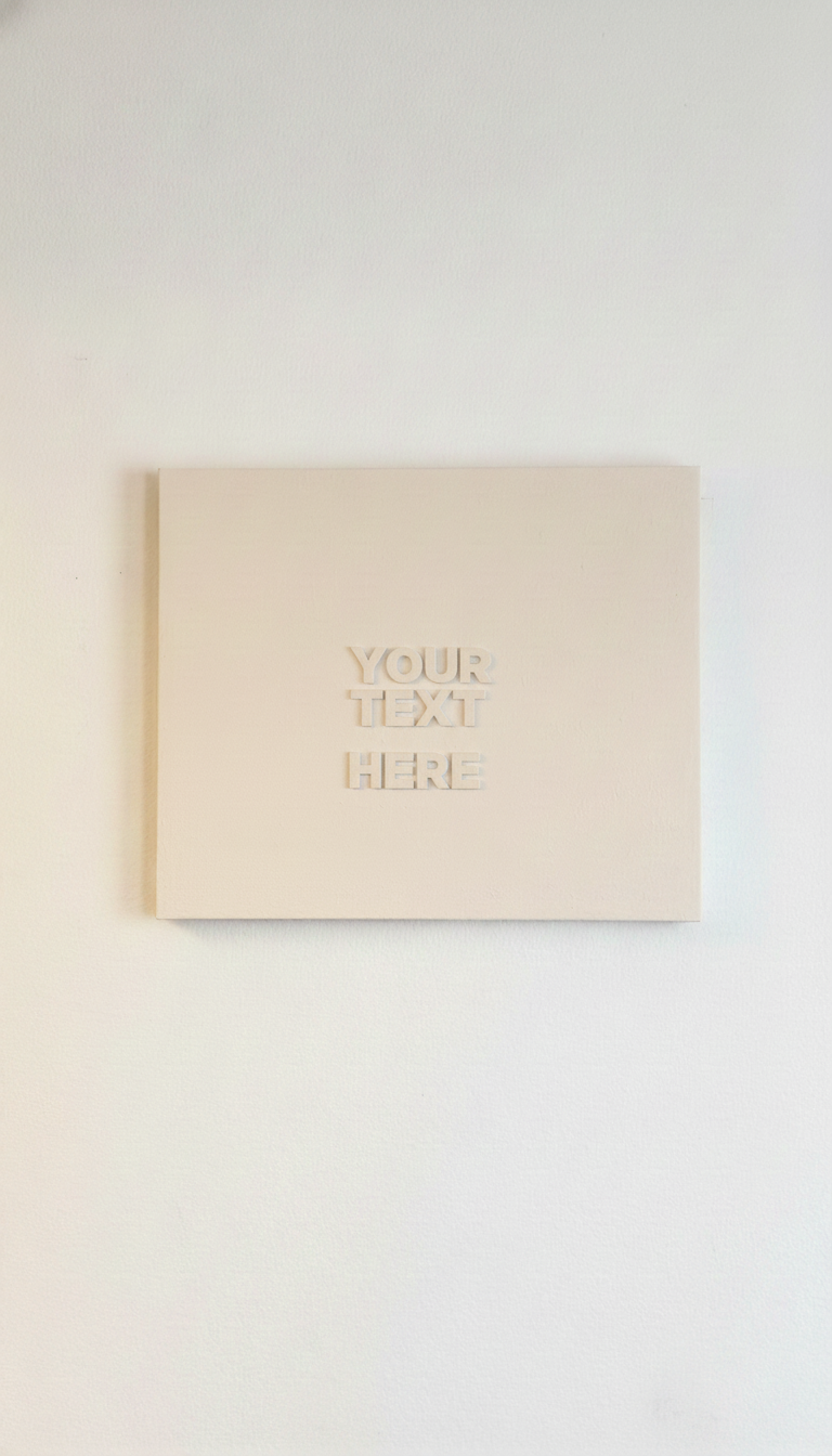 3D letters canvas art with your text